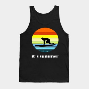 Surfing girl is the best windsurfing Tank Top